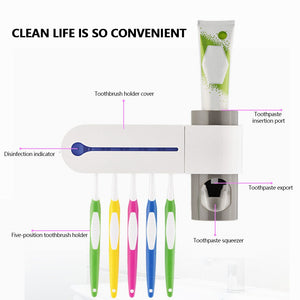 UV Toothbrush Sanitizer Holder