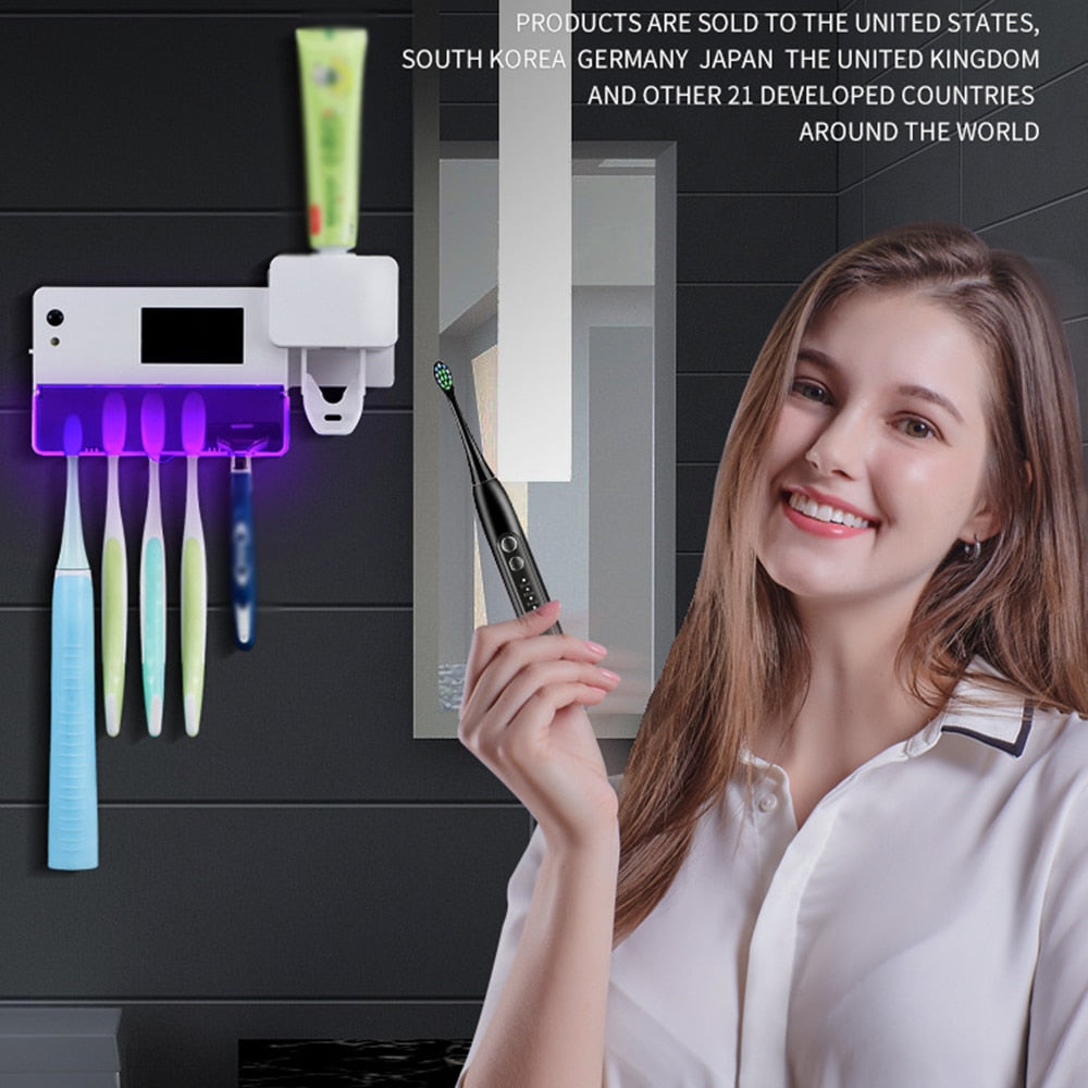 UV Toothbrush Sanitizer Holder